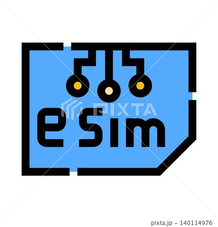 Esim digital virtual mobile phone card icon technology Esim digital virtual mobile phone card icon technology 140114976