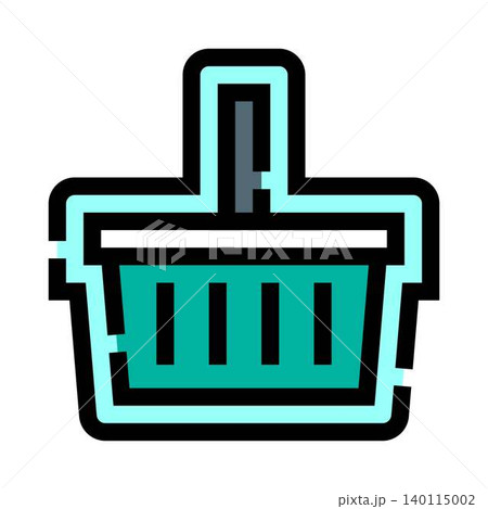 Shopping basket icon representing e commerce and retail transaction 140115002