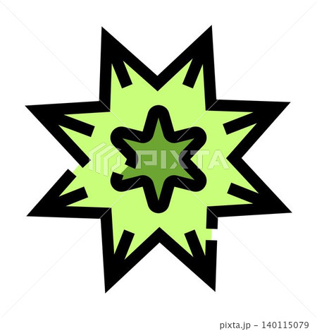 Green comic boom exploding icon graphic design Green comic boom exploding icon graphic design 140115079
