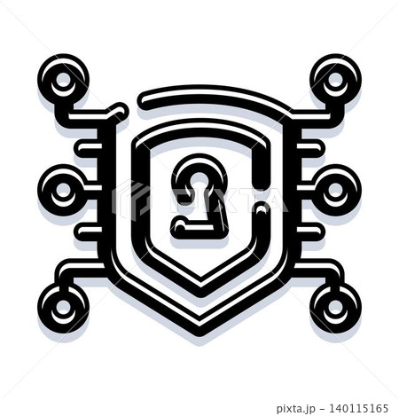 Cyber security shield protecting digital data network Cyber security shield protecting digital data network 140115165