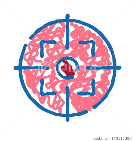 Target doodle aiming for precision and goal achievement Target doodle aiming for precision and goal achievement 140115390