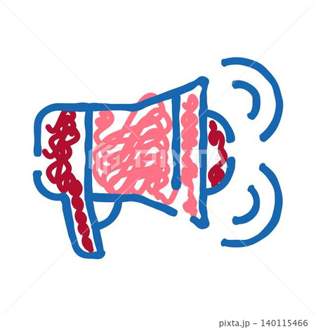 Megaphone icon broadcasting an important message 140115466