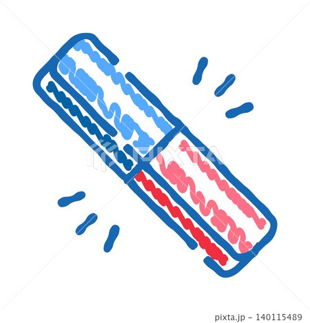 Eraser tool removing mistake in doodle illustration 140115489