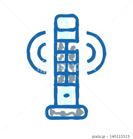 Remote control transmitting wireless signal pictogram Remote control transmitting wireless signal pictogram 140115523