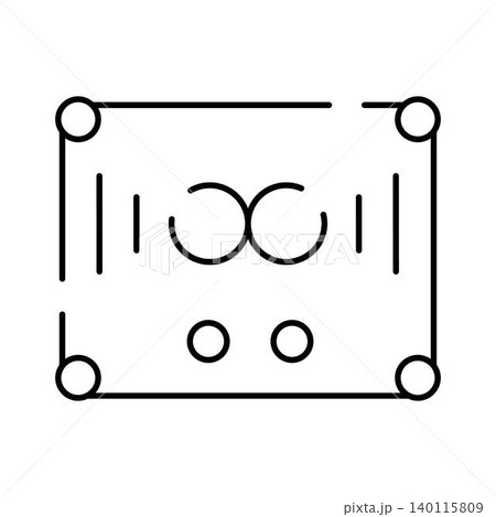 Abstract geometric frame with infinity symbol concept Abstract geometric frame with infinity symbol concept 140115809