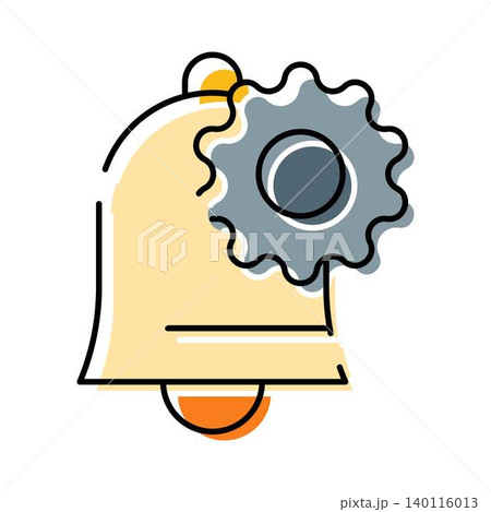 Notification bell setting alert configuration icon 140116013