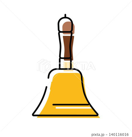 Handbell icon ringing for education and announcement Handbell icon ringing for education and announcement 140116016