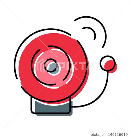 Red fire alarm bell ringing warning sound Red fire alarm bell ringing warning sound 140116019