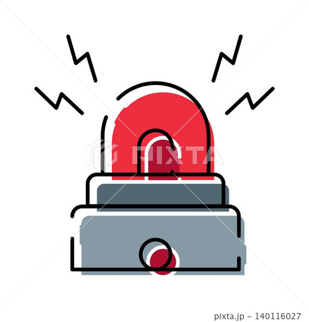 Red flashing emergency alarm light concept Red flashing emergency alarm light concept 140116027