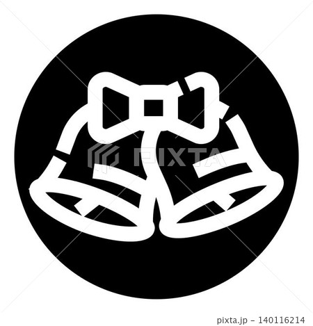 Wedding bells icon celebrating marriage and festive happiness Wedding bells icon celebrating marriage and festive happiness 140116214