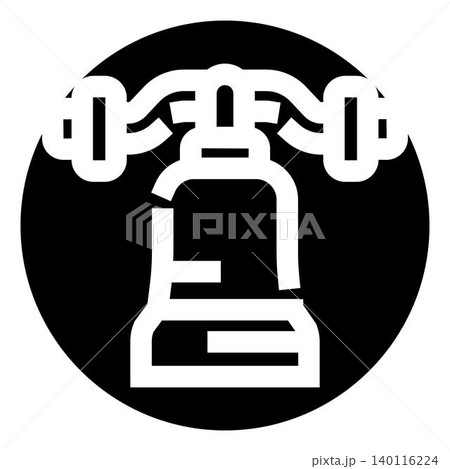 Liberty bell icon symbolizing freedom independence and history Liberty bell icon symbolizing freedom independence and history 140116224