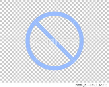 Light blue prohibition symbol icon: NG/No Use/No Entry image Light blue prohibition symbol icon: NG/No Use/No Entry image 140116462