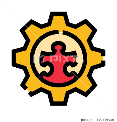 Problem solving strategy developing process icon concept 140116536