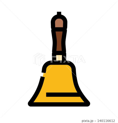 Handbell icon ringing for announcement or notification 140116612