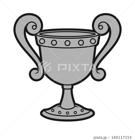 Gray Trophy with Thick Outline Gray Trophy with Thick Outline 140117153