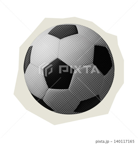 Soccer ball halftone sticker Soccer ball halftone sticker 140117165