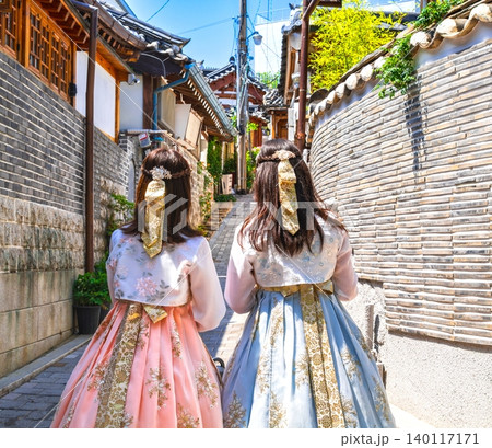 韓国旅行・韓服・女子旅のイメージ　北村韓屋村 140117171