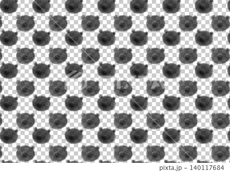 Hand-drawn | Bear | Monochrome | Seamless animal pattern [PNG] 140117684