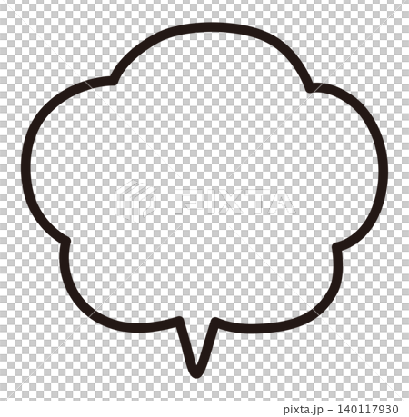 Vector illustration of a simple speech bubble. Single item, frame, border, speech bubble Vector illustration of a simple speech bubble. Single item, frame, border, speech bubble 140117930
