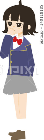 冬服学生の女の子 140118185