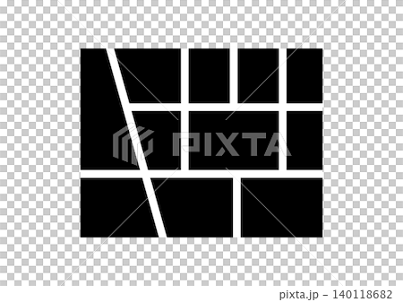 地図アイコン シンプル マップ 道路 位置情報 ベクターイラスト 地図アイコン シンプル マップ 道路 位置情報 ベクターイラスト 140118682