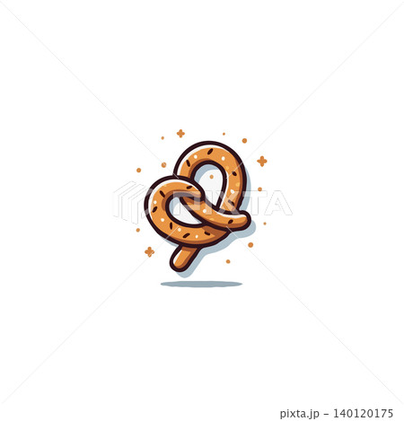 A charming illustration of a pretzel, beautifully rendered in a simple, appealing style. This delightful image captures the essence of a classic baked snack, evoking feelings of warmth, comfort, and A charming illustration of a pretzel, beautifully rendered in a simple, appealing style. This delightful image captures the essence of a classic baked snack, evoking feelings of warmth, comfort, and 140120175