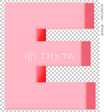 3D材質_字母E_粉紅色 3D材質_字母E_粉紅色 140120316