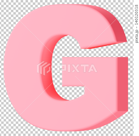 3D材質_字母_G_粉紅色 3D材質_字母_G_粉紅色 140120318