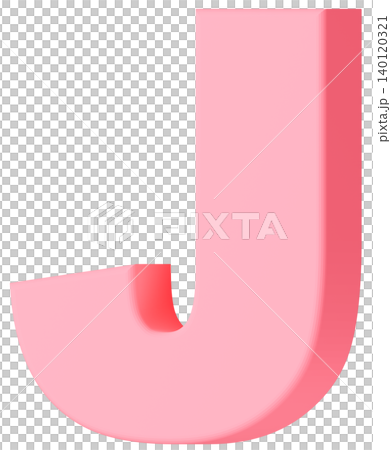 3D Material_Alphabet_J_Pink 3D Material_Alphabet_J_Pink 140120321