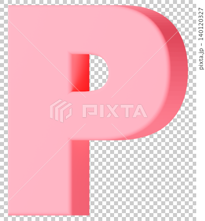 3D材質_字母_P_粉紅色 3D材質_字母_P_粉紅色 140120327