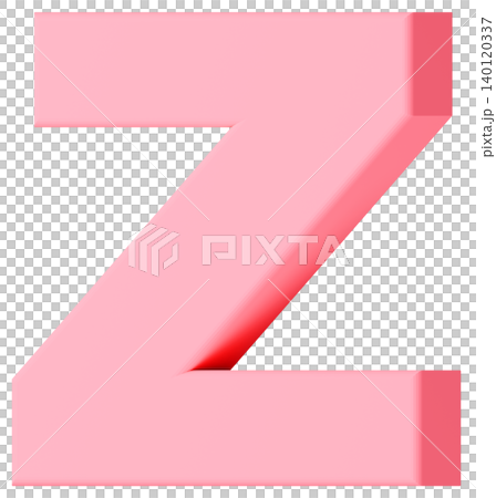 3D材質_字母_Z_粉紅色 3D材質_字母_Z_粉紅色 140120337