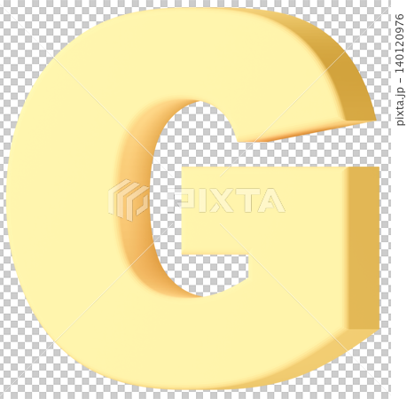 3D Material_Alphabet_G_Yellow 3D Material_Alphabet_G_Yellow 140120976