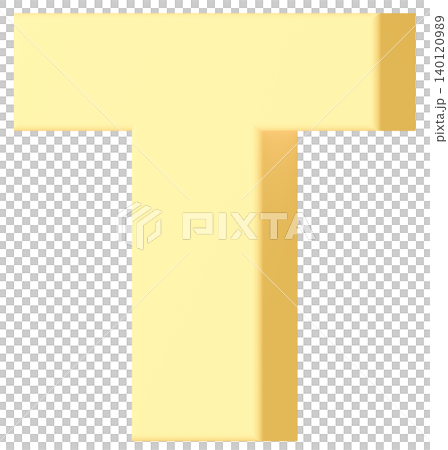 3D Material_Alphabet_T_Yellow 3D Material_Alphabet_T_Yellow 140120989