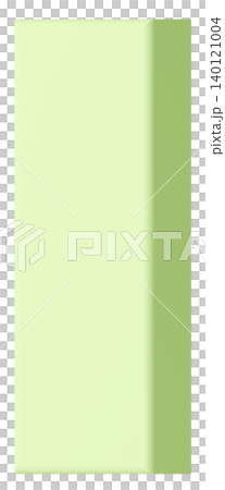 3D素材_アルファベット_I_黄緑 3D素材_アルファベット_I_黄緑 140121004