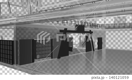 透明なガラスやアクリル素材で作られた体育館の未来的な建築コンセプト 透明なガラスやアクリル素材で作られた体育館の未来的な建築コンセプト 140121059