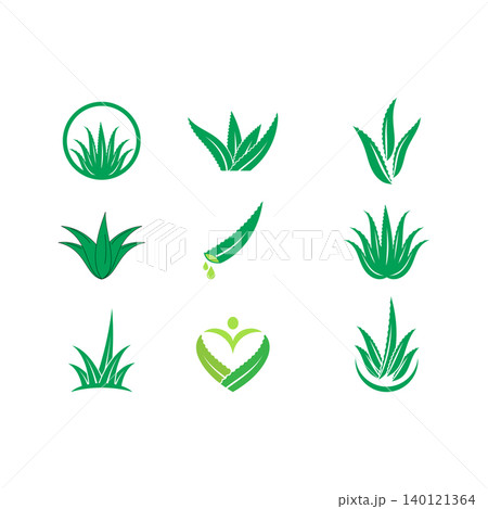Aloe vera logo icon Aloe vera logo icon 140121364