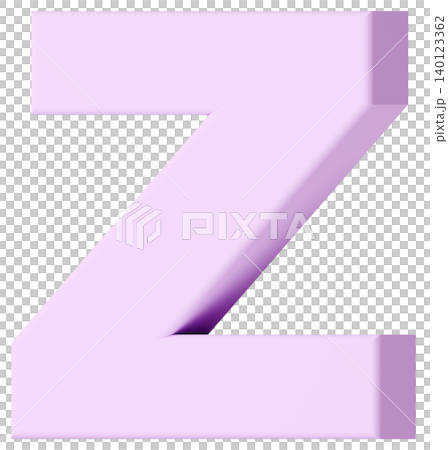 3D材質_字母_Z_紫色 140123362