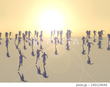 太陽に向かって走るロボット集団 太陽に向かって走るロボット集団 140124648