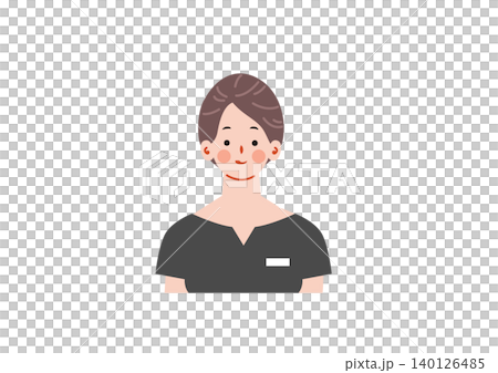 美容部員のお姉さんのイラスト 140126485