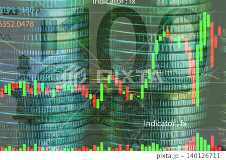Cryptocurrency trading charts alongside physical euro banknotes and coins. Financial market trends. Traditional currency meets digital assets during volatile economic periods. Modern financial market. Cryptocurrency trading charts alongside physical euro banknotes and coins. Financial market trends. Traditional currency meets digital assets during volatile economic periods. Modern financial market. 140126711