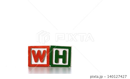Two wooden alphabet blocks are sitting in 3D render for education theme, copy space Two wooden alphabet blocks are sitting in 3D render for education theme, copy space 140127427