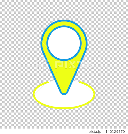 Map pin icon indicating location Map pin icon indicating location 140129370