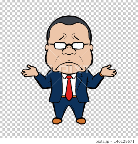 Worrying office worker 140129671