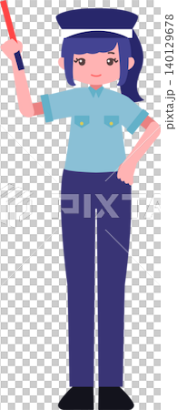 働く女性　全身イラスト 140129678