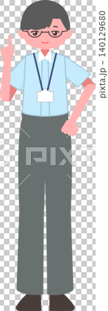 Full-body illustration of a working man Full-body illustration of a working man 140129680
