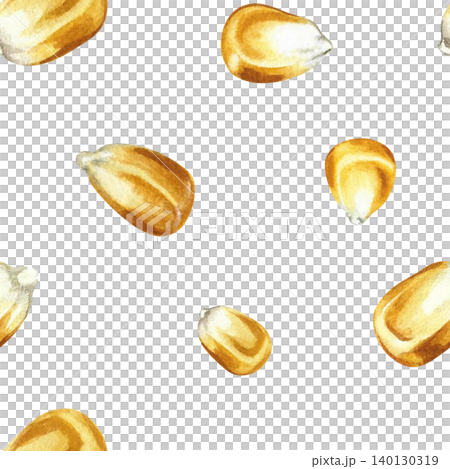 Seamless corn kernel pattern. Hand-drawn...のイラスト素材 [140130319] - PIXTA
