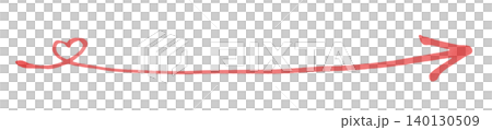 Arrow heart drawn with a softly colored marker. Arrow heart drawn with a softly colored marker. 140130509