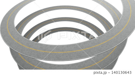 3d rendering spiral highway road looping on white background 3d rendering spiral highway road looping on white background 140130643