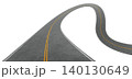 3d rendering winding asphalt road creating challenging journey concept 140130649