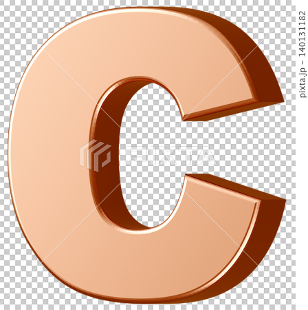 3D材質_字母C_金色 3D材質_字母C_金色 140131182